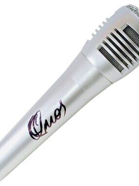 WWE Omos Signed Microphone Beckett BAS COA Proof Autograph